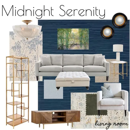 MIDNIGHT SERENITY - Living room Interior Design Mood Board by RLInteriors on Style Sourcebook