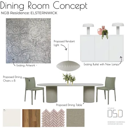 NGB Residence Dining Interior Design Mood Board by Debschmideg on Style Sourcebook