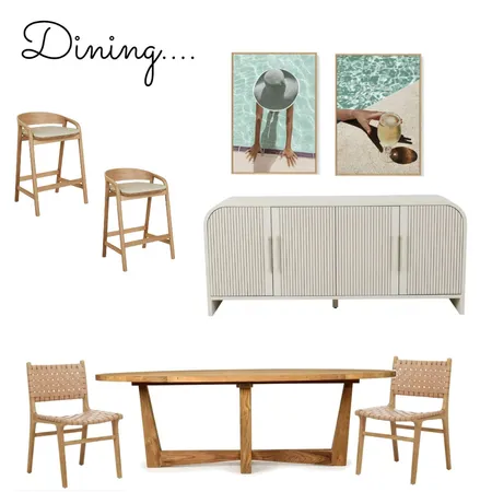 Dining zone & bar stools Interior Design Mood Board by LaraMcc on Style Sourcebook