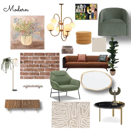 Modern Living Area Interior Design Mood Board by Missdesign on Style Sourcebook
