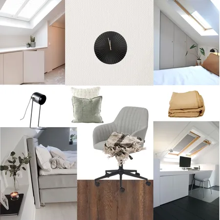 Chambre bureau Raspail Interior Design Mood Board by tidiora on Style Sourcebook