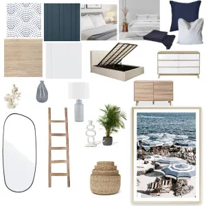navy blue bedroom Interior Design Mood Board by mon.ste on Style Sourcebook