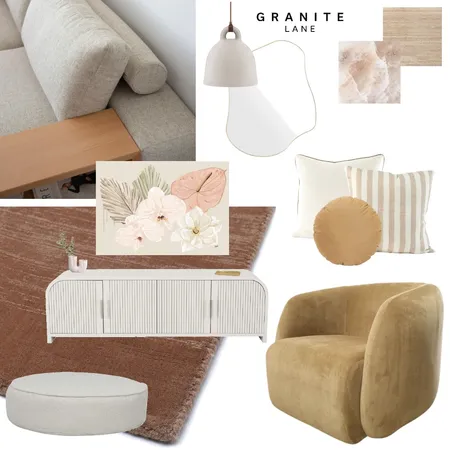 Earthy Living Room Interior Design Mood Board by Granite Lane on Style Sourcebook