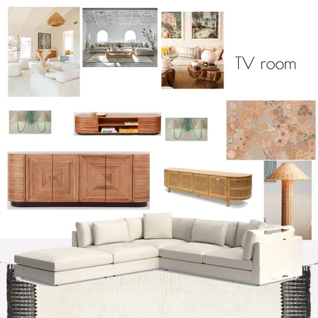 TV Room Interior Design Mood Board by Helen DK on Style Sourcebook