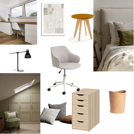 Bureau chambre 2 Raspail Interior Design Mood Board by tidiora on Style Sourcebook