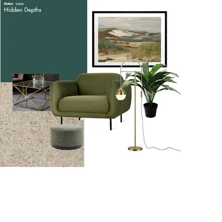 green&gold reading nook Interior Design Mood Board by c0nnor3210 on Style Sourcebook