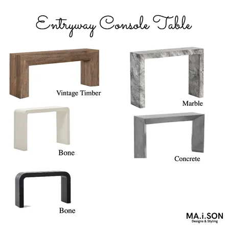 Entryway Console Tables Interior Design Mood Board by JanetM on Style Sourcebook