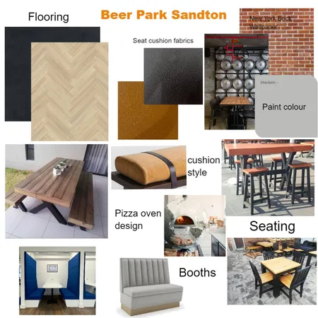 Beer Park Sandton Restaurant Interior Design Mood Board by DECOR wALLPAPERS AND INTERIORS on Style Sourcebook