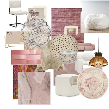 pink&wth Interior Design Mood Board by camicaffe on Style Sourcebook