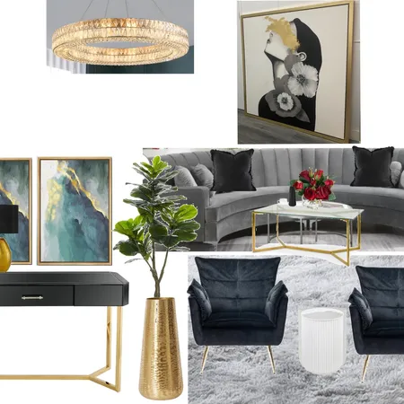 formal living Interior Design Mood Board by LUX WEST I.D. on Style Sourcebook