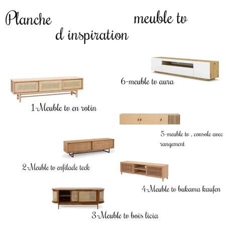 planche meuble tv Interior Design Mood Board by fatoumi on Style Sourcebook