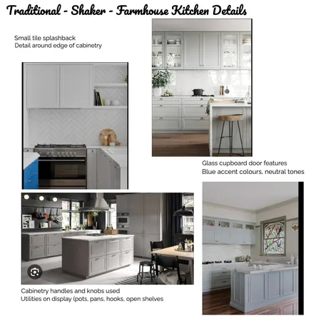 Traditional Shaker Farmhouse Kitchen details Interior Design Mood Board by Susan Conterno on Style Sourcebook