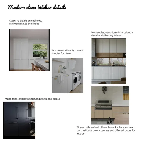 modern clean kitchen details Interior Design Mood Board by Susan Conterno on Style Sourcebook