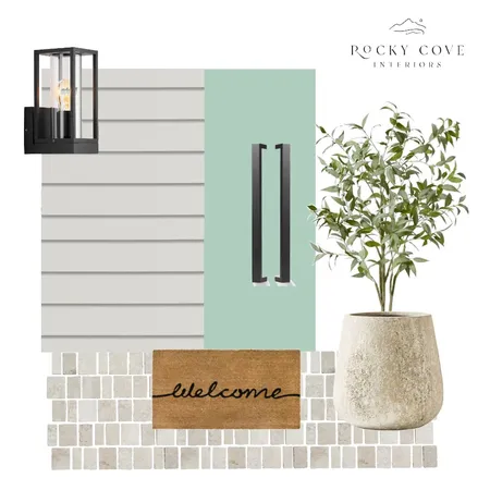 Front Entry with Mosaic tile Interior Design Mood Board by Rockycove Interiors on Style Sourcebook
