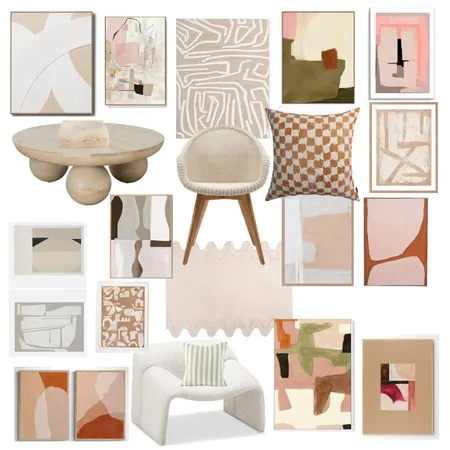 Warm sculptural abstracts Interior Design Mood Board by erinmorgan__ on Style Sourcebook