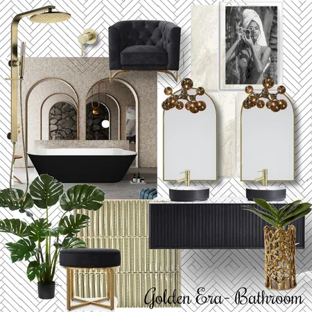 Golden Era- Bathroom Interior Design Mood Board by Designture on Style Sourcebook
