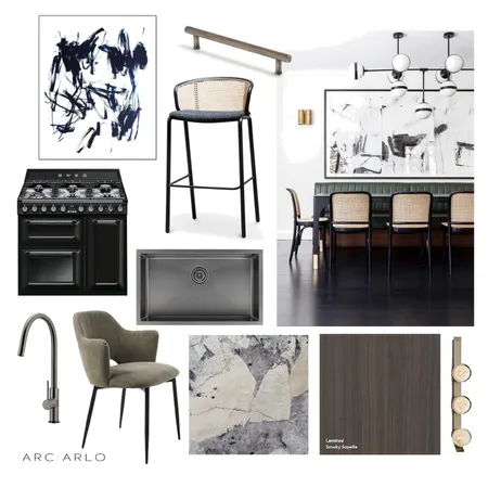 Contemporary Dining Interior Design Mood Board by Arc and Arlo on Style Sourcebook