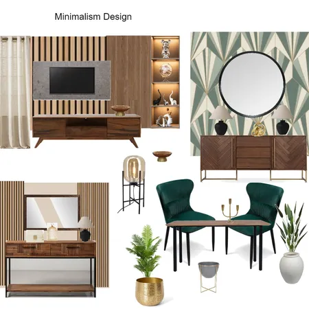 Minimalist Off white Curtains Design Color Scheme with Wallpaper Hanny Interior Design Mood Board by Asma Murekatete on Style Sourcebook