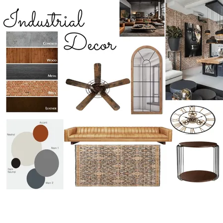 Industrial 1 Interior Design Mood Board by vumababs@gmail.com on Style Sourcebook