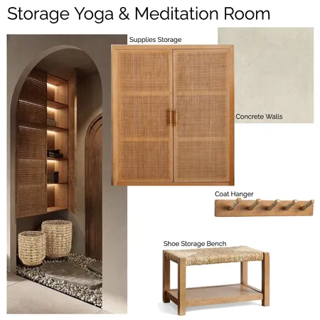 Storage Yoga & Meditation Room Interior Design Mood Board by Maria Jose on Style Sourcebook
