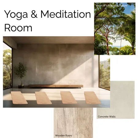 Yoga & Meditation Room Interior Design Mood Board by Maria Jose on Style Sourcebook