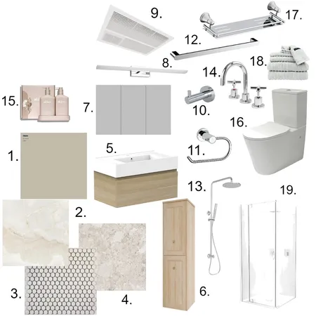 Bath Room Interior Design Mood Board by Alex on Style Sourcebook