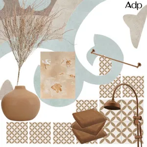 ADP Brushed Copper Tapware Inspired Bathroom Interior Design Mood Board by ADP on Style Sourcebook