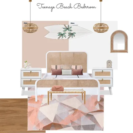 Teenage Girl Beach Bedroom Interior Design Mood Board by Winter Sage Interiors on Style Sourcebook