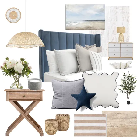 Coastal Bedroom Mood Board Interior Design Mood Board by obrzuska on Style Sourcebook