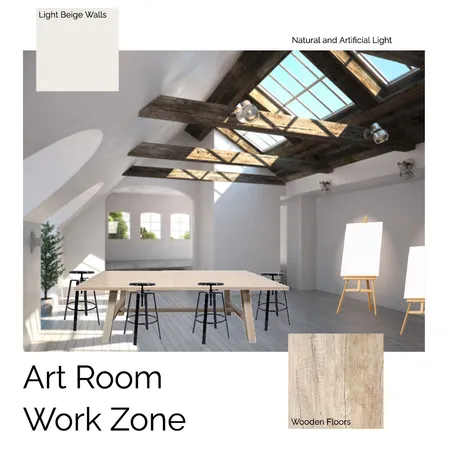 Art Room Work Zone Interior Design Mood Board by Maria Jose on Style Sourcebook