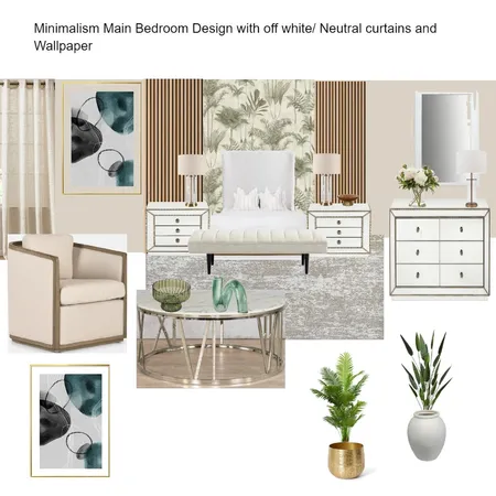 Minimalist Off white/ Neutral Curtains Design Color Scheme with Wallpaper: Hanny Interior Design Mood Board by Asma Murekatete on Style Sourcebook