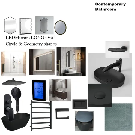 bathroom contemporary Interior Design Mood Board by PICASSA INTERIOR DESIGN INSPIRATIONS on Style Sourcebook