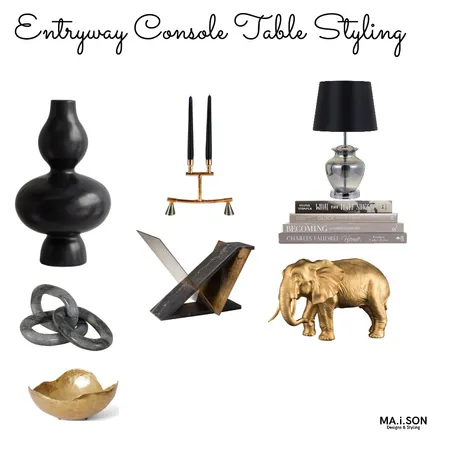 Entryway Console Table Styling Interior Design Mood Board by JanetM on Style Sourcebook
