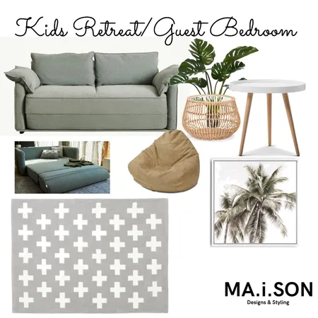 Tropical Kids Retreat/Guest Bedroom Interior Design Mood Board by JanetM on Style Sourcebook