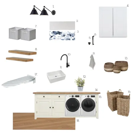 Sample Board- Laundry Room * Interior Design Mood Board by Shanina94 on Style Sourcebook