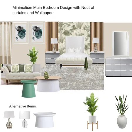Minimalist Off white/ Neutral Curtains Design Color Scheme With wallpaper Hanny Interior Design Mood Board by Asma Murekatete on Style Sourcebook