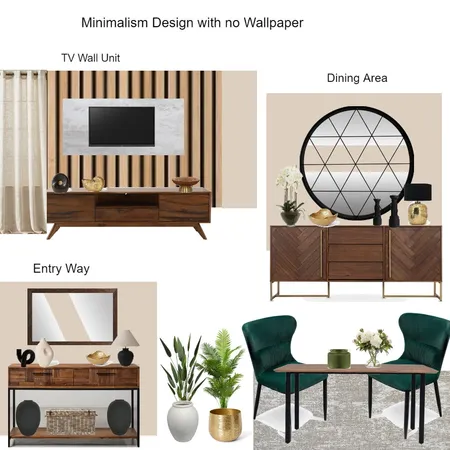 Minimalist Off white Curtains Design Color Scheme with No wallpaper Hanny Interior Design Mood Board by Asma Murekatete on Style Sourcebook