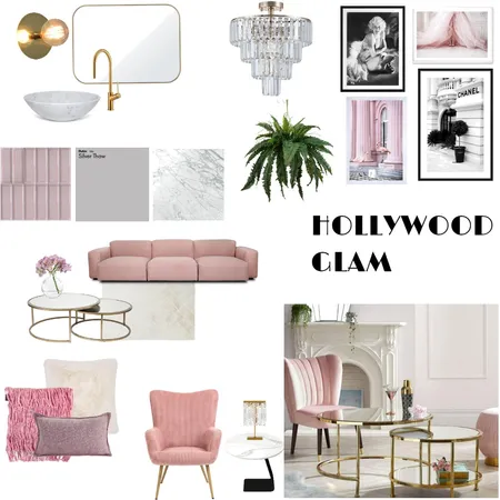 HOLLYWOOD GLAM Interior Design Mood Board by danni_xx10@hotmail.com on Style Sourcebook