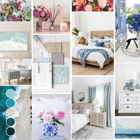 Coastal Style Bedroom Interior Design Mood Board by dihansa.udawatta08@gmail.com on Style Sourcebook