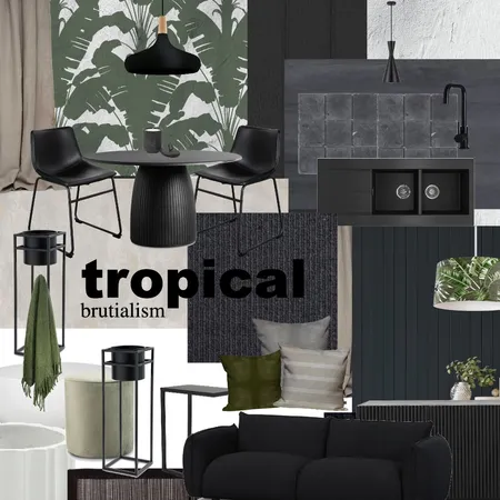 Tropical Brutalism Interior Design Mood Board by Grace Garrett on Style Sourcebook