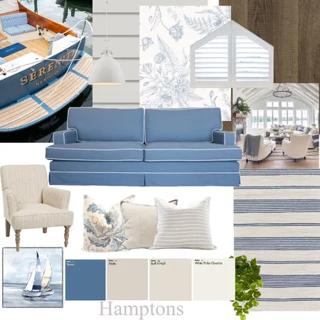 In the Hamptons Interior Design Mood Board by Courtney Hazbic Interiors on Style Sourcebook