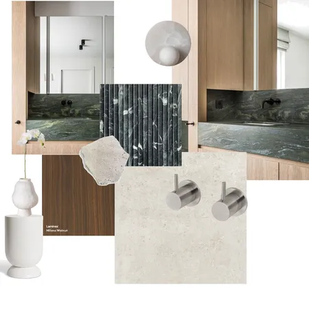 Powder Toilet Interior Design Mood Board by Servini Studio on Style Sourcebook
