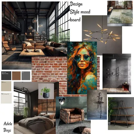 Urban chic Style Interior Design Mood Board by Adele1 on Style Sourcebook