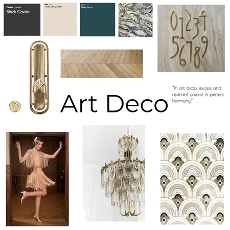 Art Deco Style Interior Design Mood Board by yaellivneh on Style Sourcebook