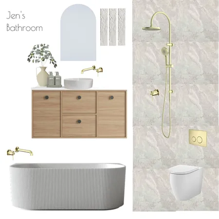 Jen's Bathroom Interior Design Mood Board by The Blue Space Designer on Style Sourcebook