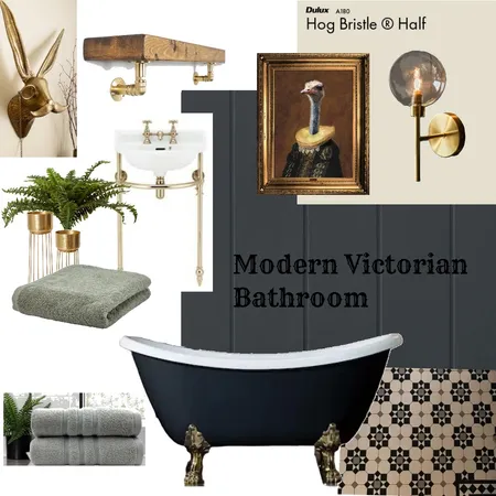 Room Specific - Modern Victorian Bathroom Interior Design Mood Board by ZuriDesigns on Style Sourcebook