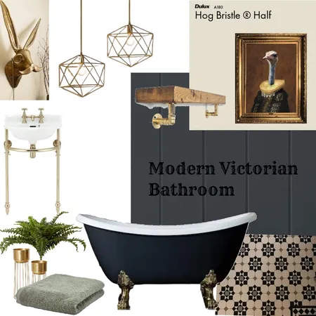 Room Specific - Modern Victorian Bathroom Interior Design Mood Board by ZuriDesigns on Style Sourcebook