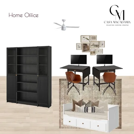 Home Office BLANK (Black Billy combo) LOLOI RUG Interior Design Mood Board by Casa Macadamia on Style Sourcebook