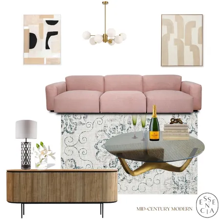 Soft feminine lounge Interior Design Mood Board by Essencia Interiors on Style Sourcebook