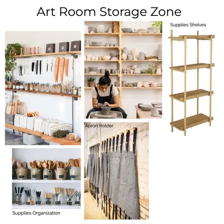 Art Room Storage Zone Interior Design Mood Board by Maria Jose on Style Sourcebook
